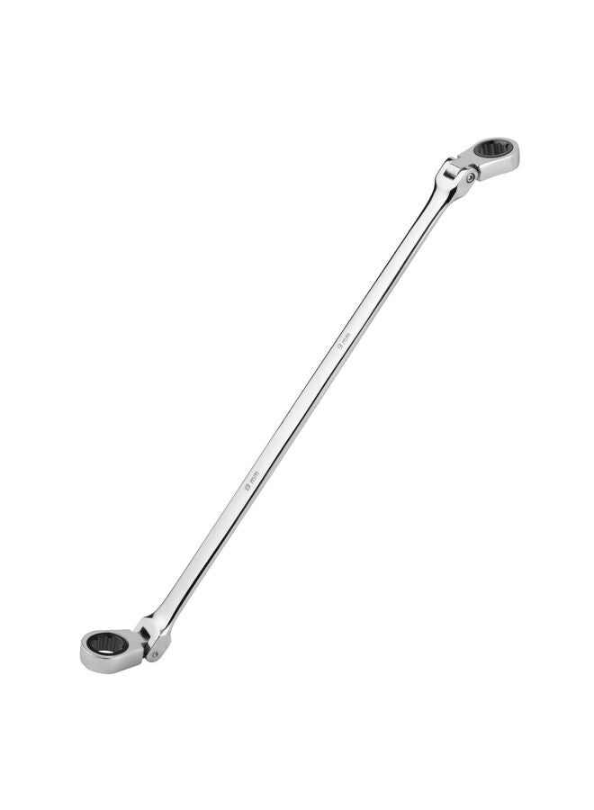 مفتاح ربط مرن طويل جدًا برأس سقاطة، متري، فولاذ (المقاس: 8-9 مم)