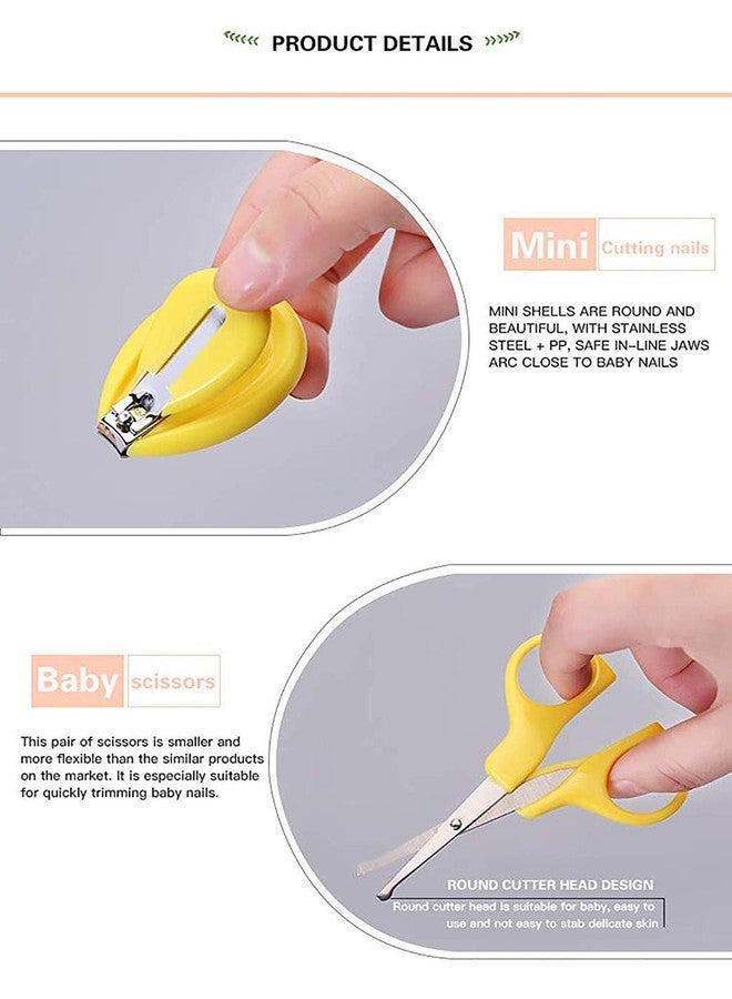 Miracle moms Baby, Infant and Toddler Grooming Nail Cutter Kit with Scissors/Baby Nail Clipper Safety Cutter & Manicure Pedicure Care Kit (Set of 4 Tools) (Yellow) - Image 3