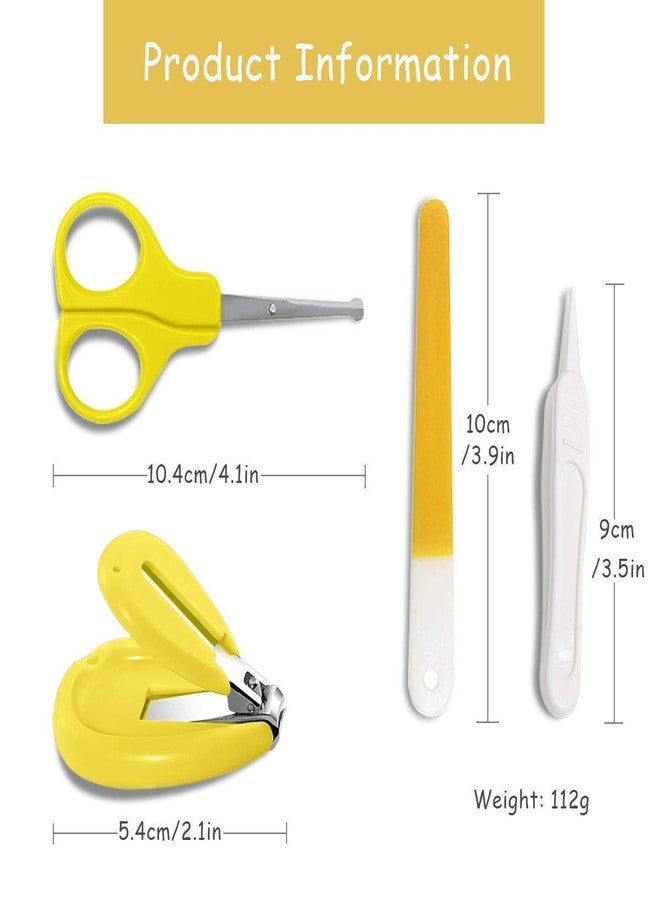 Miracle moms Baby, Infant and Toddler Grooming Nail Cutter Kit with Scissors/Baby Nail Clipper Safety Cutter & Manicure Pedicure Care Kit (Set of 4 Tools) (Yellow) - Image 5