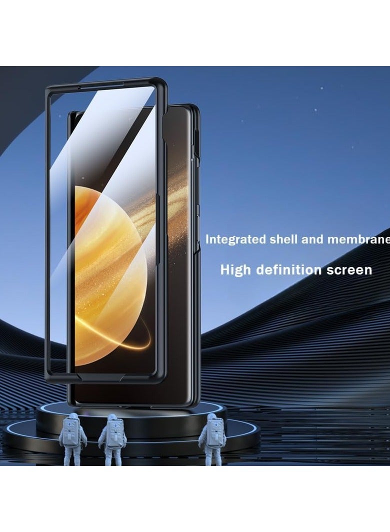 general Case Compatible Honor Magic V3 Case, Case Membrane One Piece Centre Full Wrap Hinge, Lens Holder Leather Case, Honor Magic V3 Case - Image 4