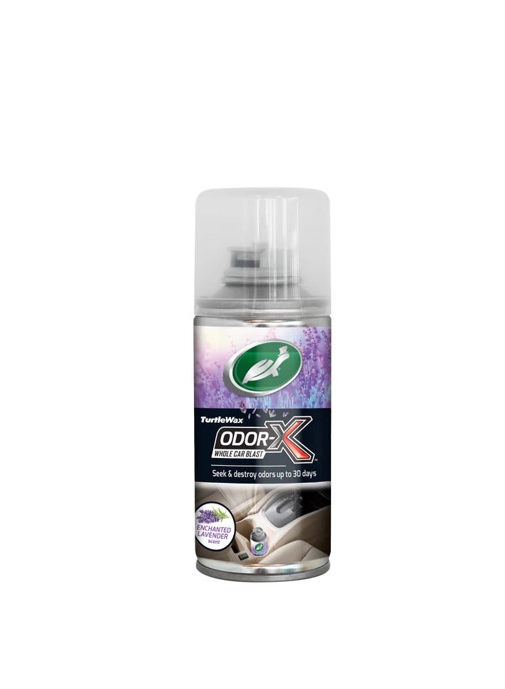 TURTLE urtle Wax Odor-X Whole Car Blast Lavender Air Freshener, 100ml - Image 1