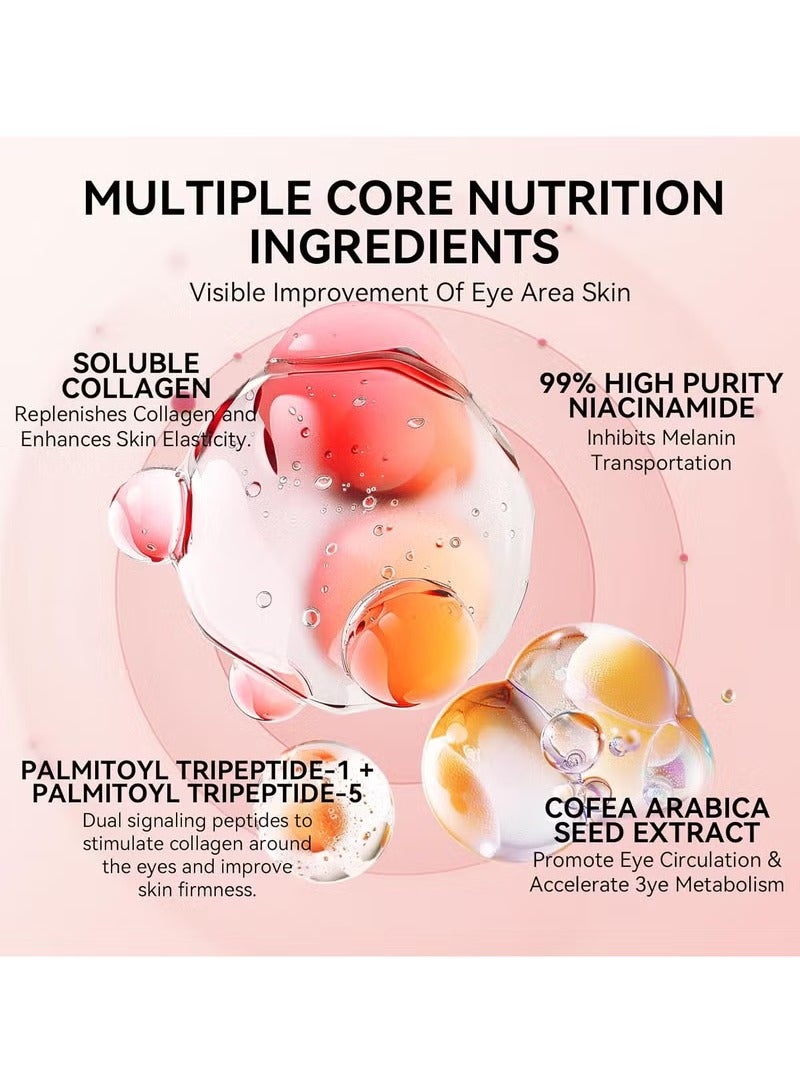 لان بينا الببتيدات Hydra-Gel Eye Patches للدوائر المظلمة والعيون المنتفخة ، وتقليل تحت أكياس العين والتجاعيد الناعمة ، ومكافحة الشيخوخة ، ووسائد العناية بالبشرة للعين مع الكولاجين القابل للذوبان والببتيدات - 30 أزواج - Image 4