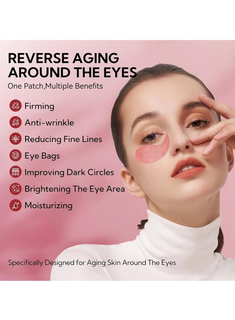 لان بينا الببتيدات Hydra-Gel Eye Patches للدوائر المظلمة والعيون المنتفخة ، وتقليل تحت أكياس العين والتجاعيد الناعمة ، ومكافحة الشيخوخة ، ووسائد العناية بالبشرة للعين مع الكولاجين القابل للذوبان والببتيدات - 30 أزواج - Image 5