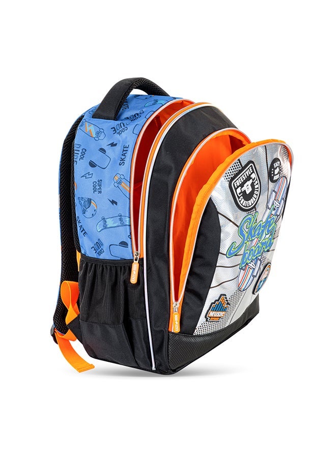 Eazy Kids - Personalized 17" Set of 3 Backpack w/Lunch Bag and Pencil Case - Skate Board - Image 5