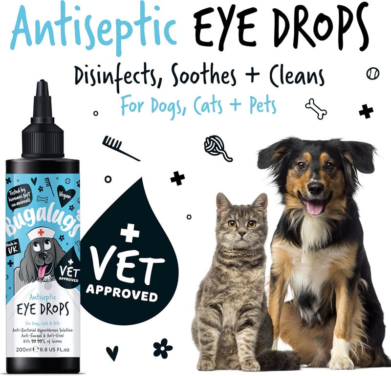 Bugalugs Antiseptic Eye Drops for Pets - 200ML - Image 3
