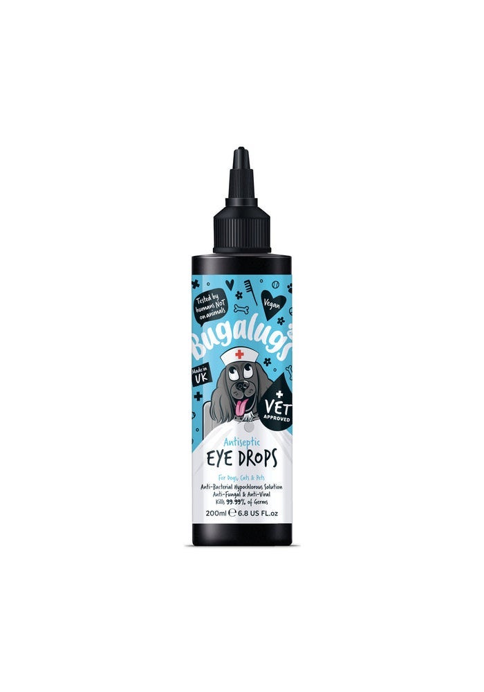 Bugalugs Antiseptic Eye Drops for Pets - 200ML - Image 1