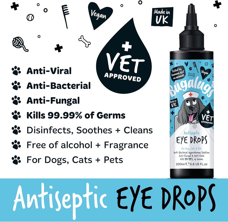 Bugalugs Antiseptic Eye Drops for Pets - 200ML - Image 5