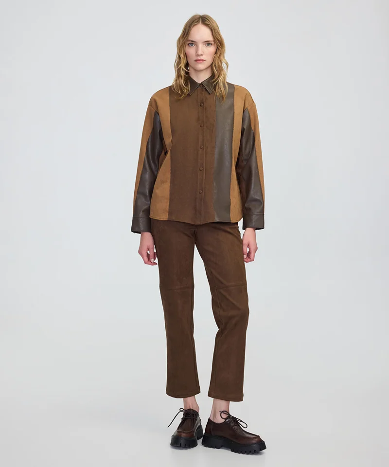 Ipekyol Color-Block Mixed Shirt