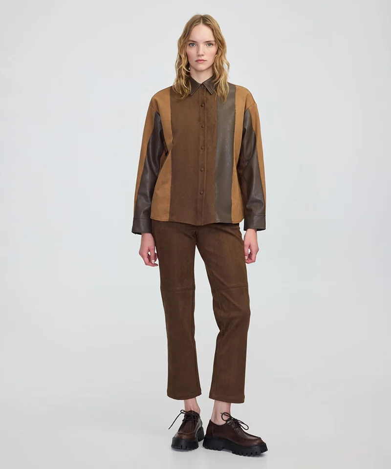 ابيكول Color-Block Mixed Shirt