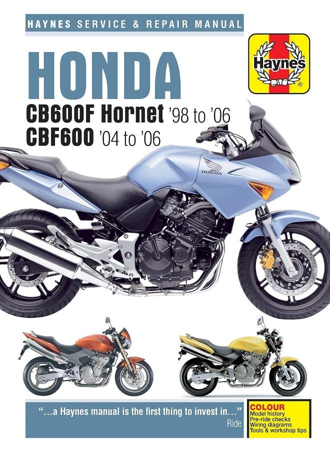 Honda CB600F Hornet & CBF600 (98 - 06) Haynes Repair Manual  - Image 2