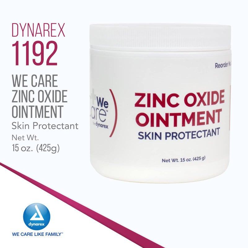 Dynarex Zinc Oxide Ointment, Soothes, Prevents, and Relieves Diaper Rash, Chaffed Skin, and Irritation, White, 1 Count - 15 oz. Jar of Ointment - Image 2