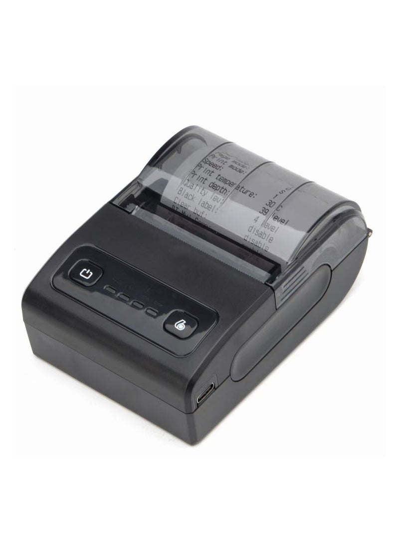 58MM Thermal Printer Portable Seven Star Color Handheld Wireless Bluetooth Takeaway Ticket Award Insect Printer - Image 1