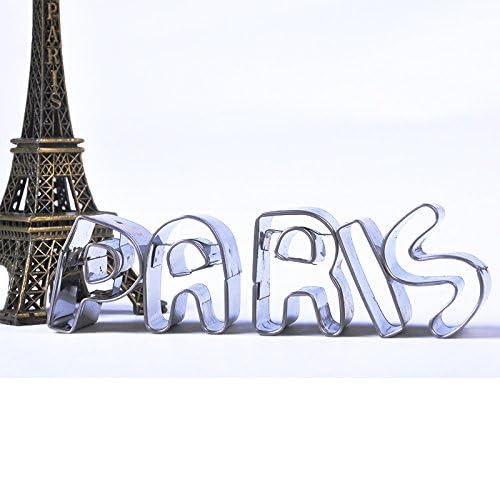 PDFans Cookie Cutter Set, 26pcs Stainless Steel Alphabet Letters Biscuit Cookies Cutters Molds, Mini A-Z Shaped Mould Decorating Tool - Image 5