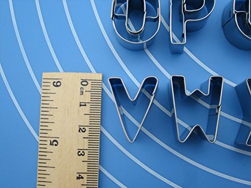 PDFans Cookie Cutter Set, 26pcs Stainless Steel Alphabet Letters Biscuit Cookies Cutters Molds, Mini A-Z Shaped Mould Decorating Tool - Image 3
