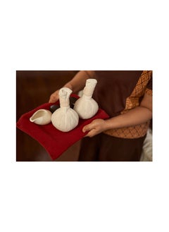 LA PERLA TECH  2 PICS Thai Herbal Compress Ball Natural Herbs Aroma Massage Spa Product Big size 200 G  - Image 1