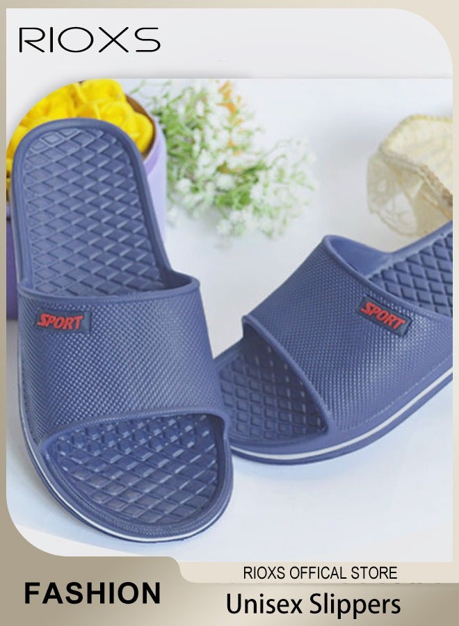 RIOXS Shower Slipper For Men And Women,Unisex Anti-slip Flat Sliders,Comfortable Flip Flops Soft  Sole,Quick-drying Sliders,Comfy Flat Slipper For Beach/ Bathroom/ Locker Room/ Poolside Use - Image 2