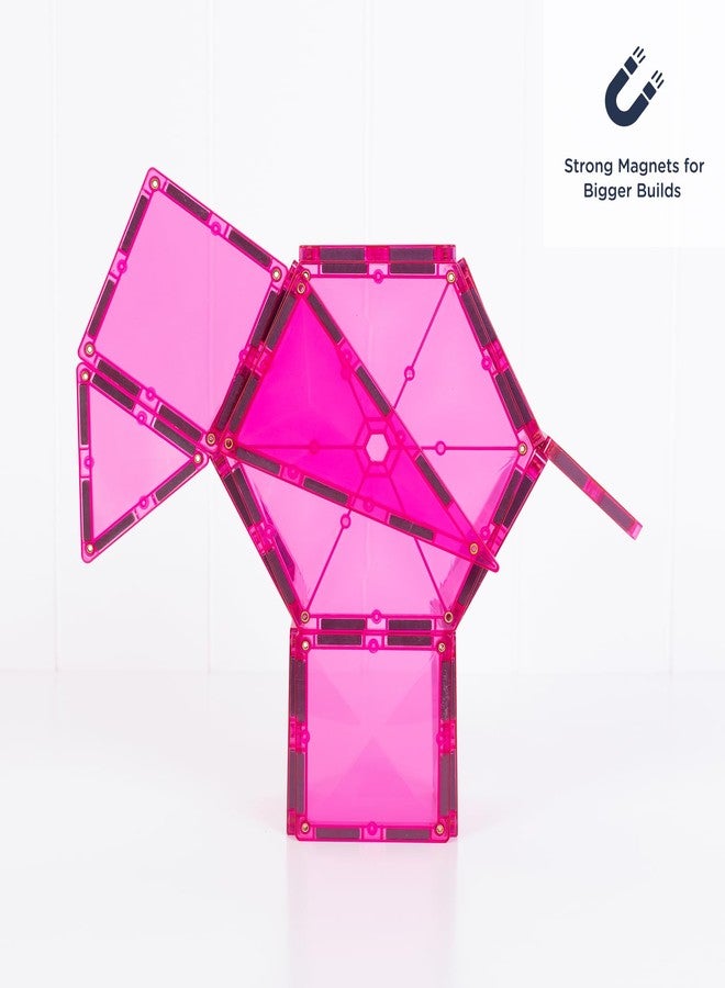 CONNETIX Magnetic Tiles Charity Edition Pink Pack, 20 Pieces - Image 2