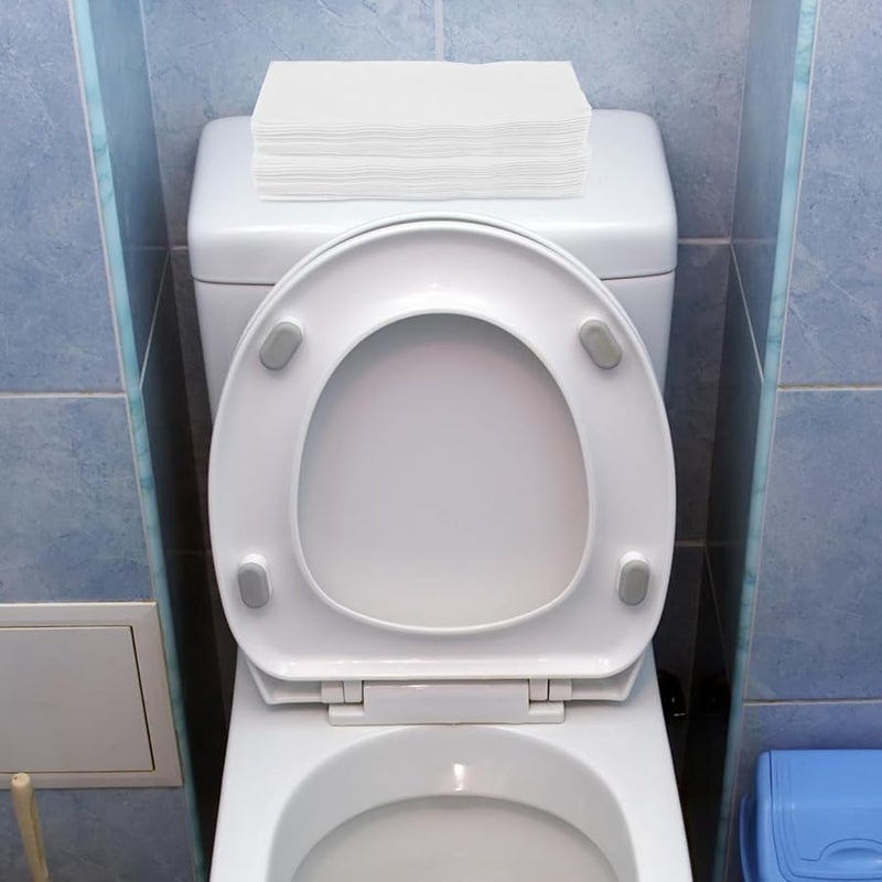 مناشف ضيوف بيضاء قابلة للتخلص 200 قطعة مناديل ورقية ناعمة ماصة للمطبخ حفل زفاف - Image 5