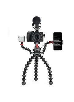 JOBY JOBY GorillaPod Rig, for Cameras, Action Cams, LED Lights, Flexible Tripod for Photography, Content Creation, Vlogging, Live Streaming, TIK Tok - Black 