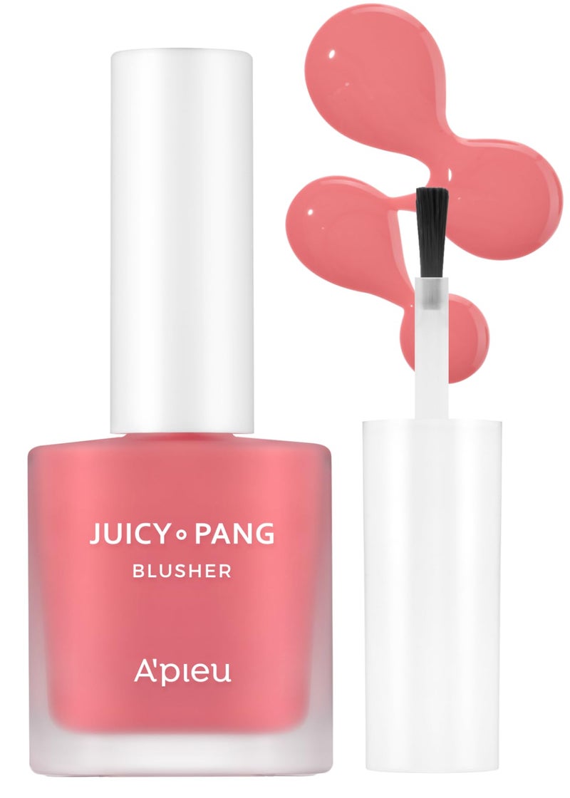A'PIEU Juicy-Pang Water Blusher [PK01] â€“ Fruity Liquid Blush for Cheeks, Buildable & Blendable Color, Hydrating Dewy Finish with Fruit Extract Blend & Rose Flower Water, 0.31 fl oz - Image 1