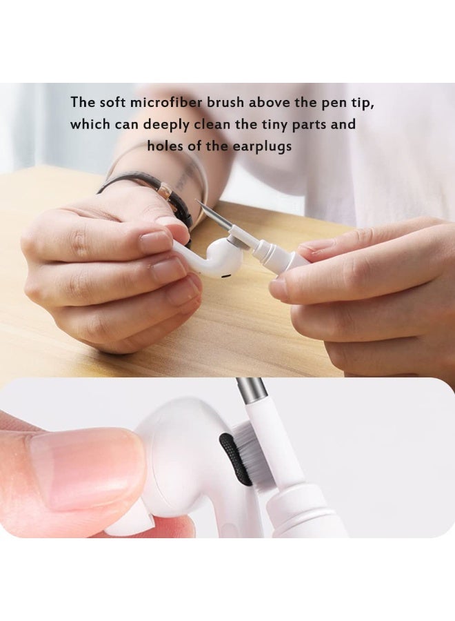 2 Pcs  Airpods Cleaning Kit, Earplug Cleaning Kit For Airpods, Multi Functional Cleaning Tool With Brush, Suitable For Wireless Earphones, Bluetooth Earphones, Camera, And Phone (White) - Image 5