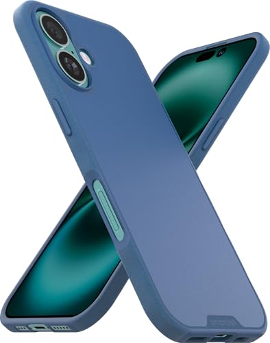 Smartish® iPhone 16 Magnetic Case - Gripmunk Compatible with MagSafe [Lightweight + Protective] Slim & Thin Grip Cover with Microfiber Lining for Apple iPhone 16 - Blues on The Green - Image 1