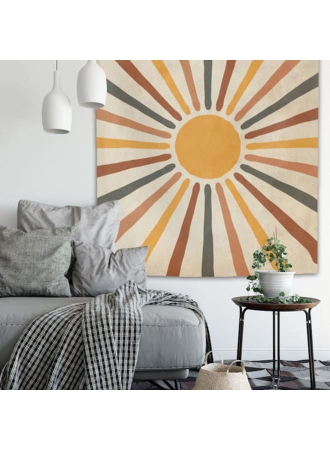 هندي منداله مفرش حائط مطبوع بتصميم ماندالا بوهيمي – ديكور فني هيبي ملون – بوليستر خفيف الوزن  – لتزيين غرفة النوم أو المعيشة أو السكن الجامعي - Image 3