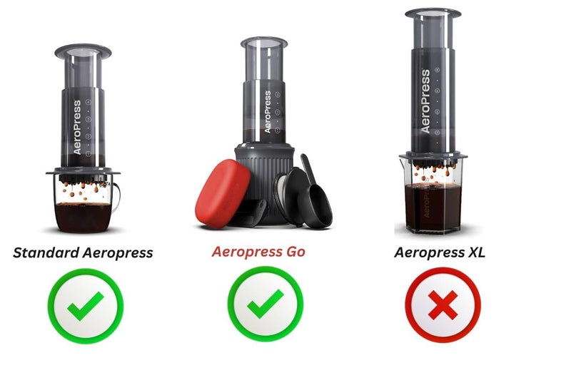 2POUR 350x (1 Pack) Reusable Replacement Paper Filters Compatible With The Aeropress® Coffee Maker/Aeropress® Go - Vegan Non Bleached Natural - Free USA Shipping available!. (1) - Image 2