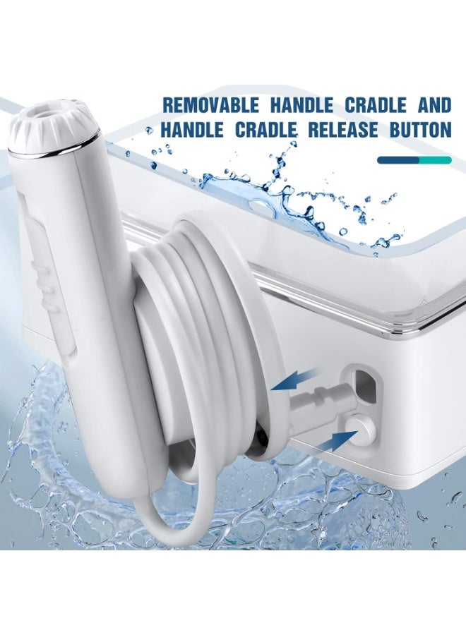 BORTONY Waterfloss Oral Irrigator for Teeth Oral Irrigator with 5 Jets 6 Modes, IPX7 Waterproof Removable USB C Rechargeable Ideal for Home Use when Travelling - Image 5