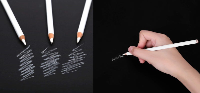 ChiggiWiggi ChiggiWiggi 12 Pcs Artist Graphite Drawing Pencil Set Ideal for Drawing, Sketching, Shading With Metal Case and 3 Pcs White Medium Charcoal Pencil For Drawing on Dark or Tinted Paper  - Image 4