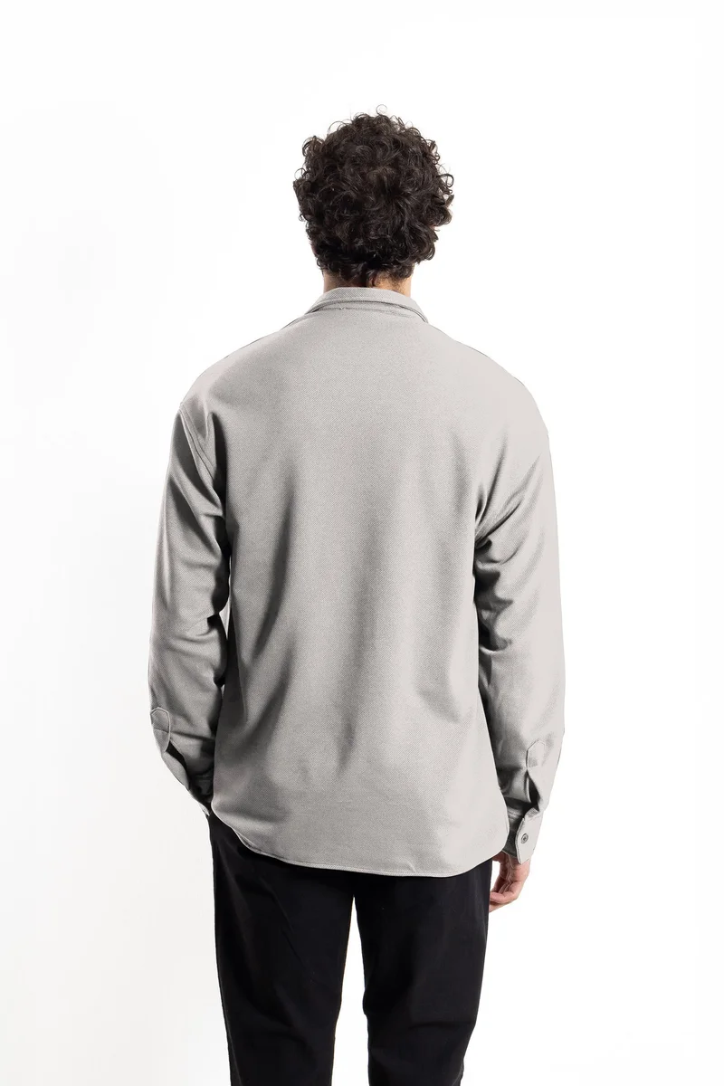 SHAPES DETAILED OVERSIZED SHIRT