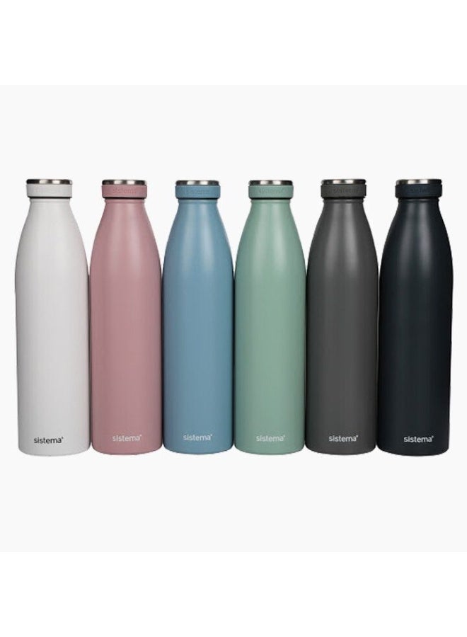 sistema Sistema Hydrate Stainless Steel Bottle - 750ml Leak-Proof Reusable BPA & Phthalate Free - No:00575 - Image 3
