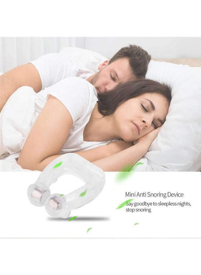 Anti Snore Clip Devices, Relief Snoring Help Sleep, for Men Or Women, Nasal Dilator with Magnets for Effect Intensifying, 4 Sets - Image 2