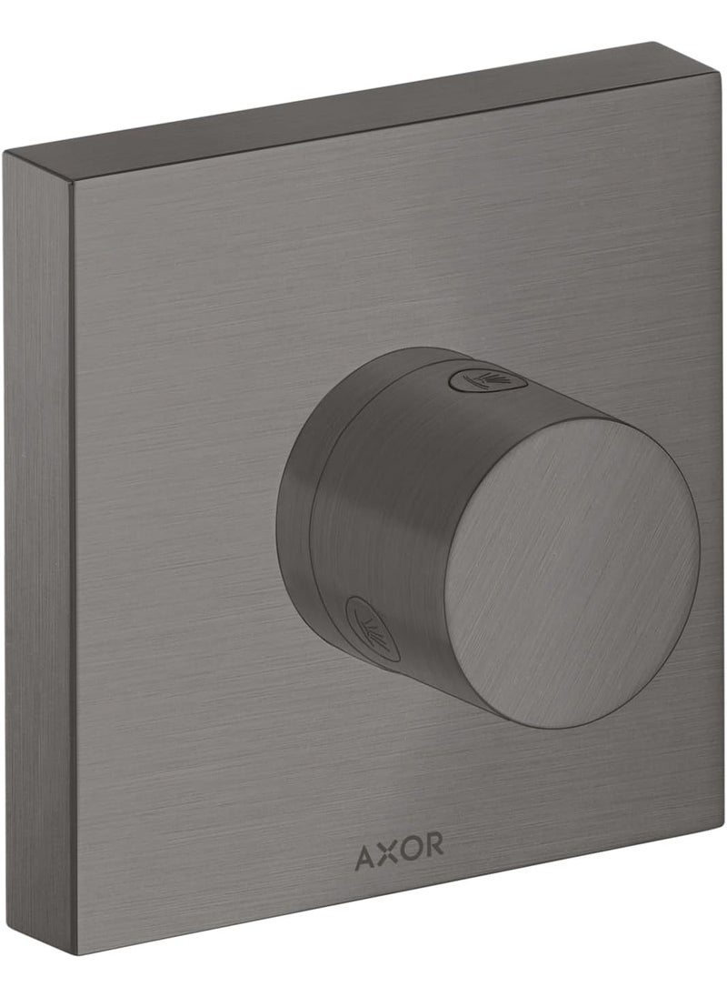 AXOR AXOR ShowerSolutions Modern 1Handle 5inch Wide Diverter Valve Trim Onlywith Diverter in Brushed Black Chrome 10932341 