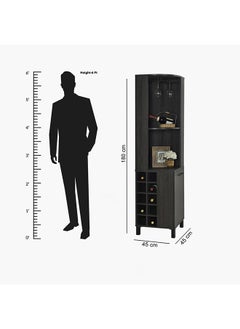 Home Box Urban Corner Tall Bar Cabinet  - Image 4