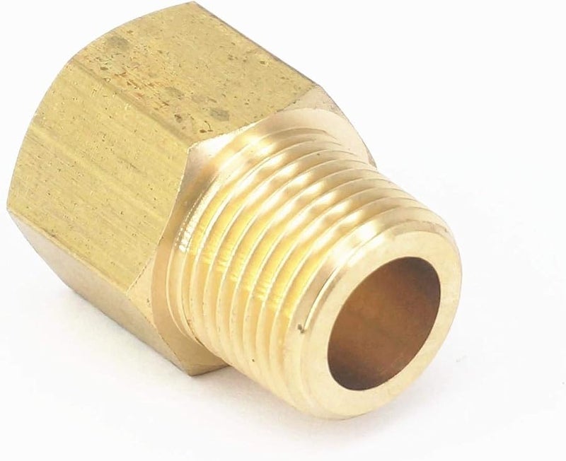 Brass 3 8 BSPT Male To 3 8 NPT Female Pipe Fitting Connector For Pressure Gauge Air Gas Fuel Water - Image 5