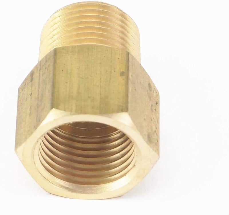 Brass 3 8 BSPT Male To 3 8 NPT Female Pipe Fitting Connector For Pressure Gauge Air Gas Fuel Water - Image 3