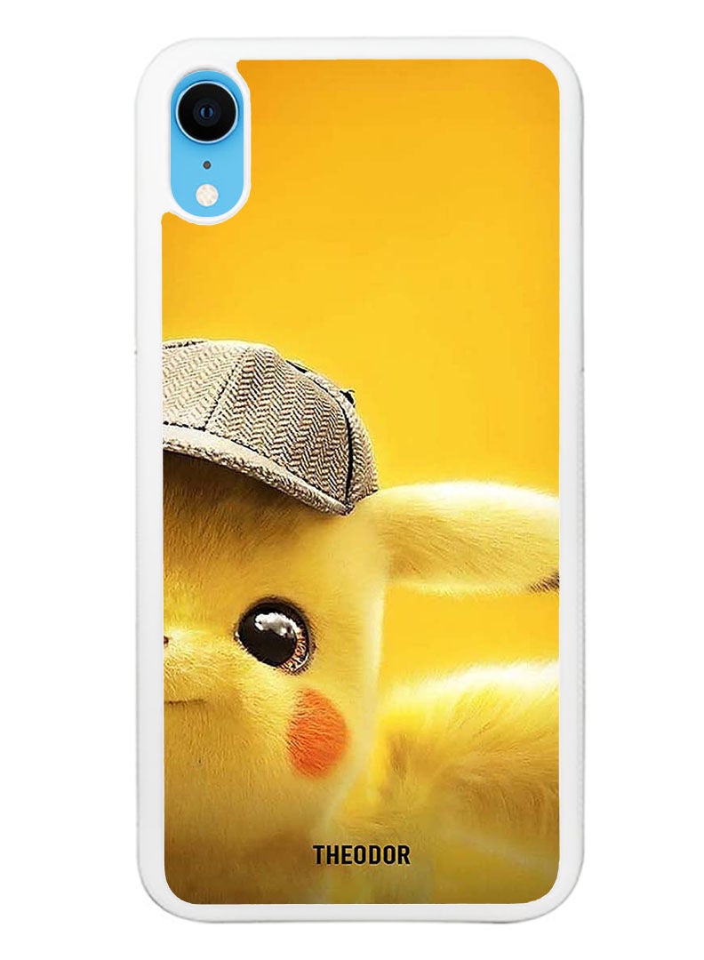 Theodor Protective Case Cover For APPLE IPHONE XR  Pokemon Pikachu (White Bumber) - Image 1