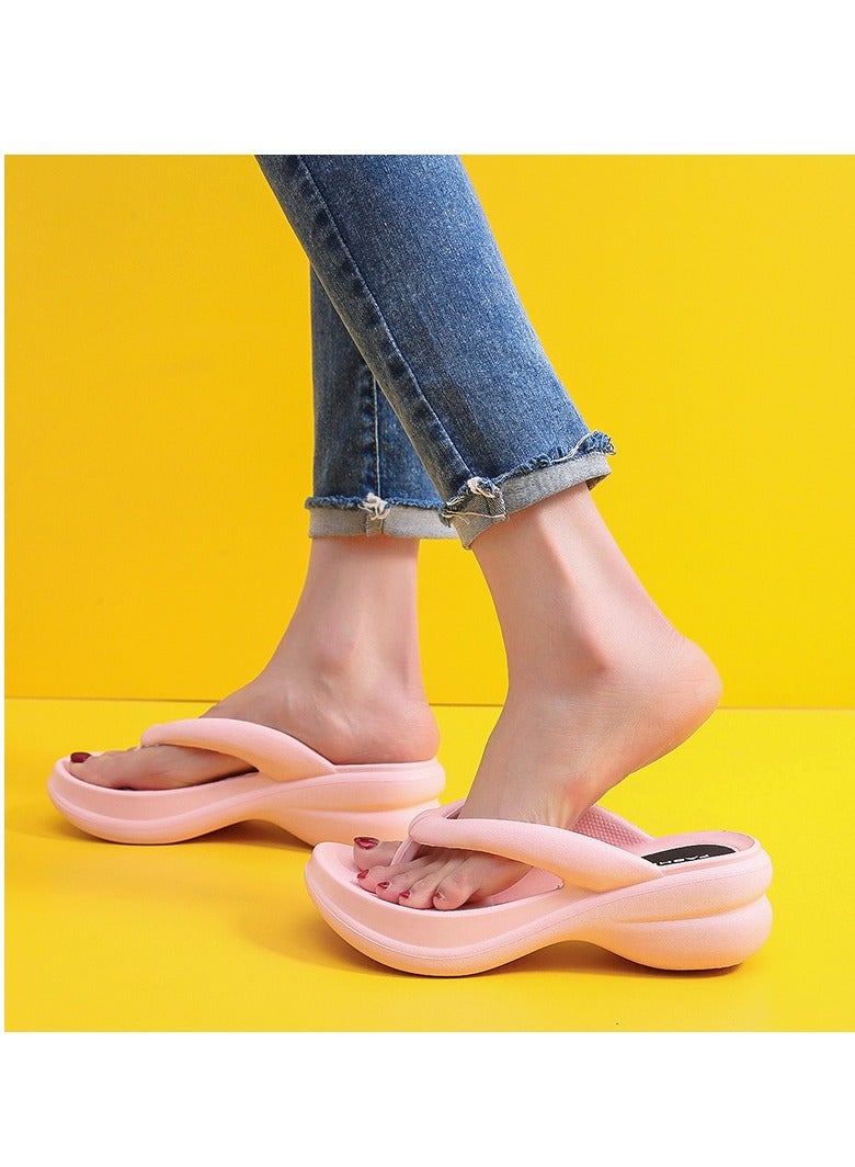 Bexow BEXOW Women's High Heel Flip Flops Waterproof Platform Comfortable EVA Lightweight Stylish Beach, Travel, Home, Sandals  - Image 4