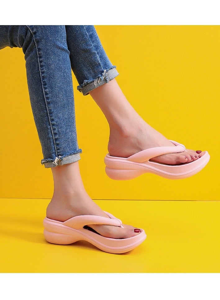 Bexow BEXOW Women's High Heel Flip Flops Waterproof Platform Comfortable EVA Lightweight Stylish Beach, Travel, Home, Sandals  - Image 3