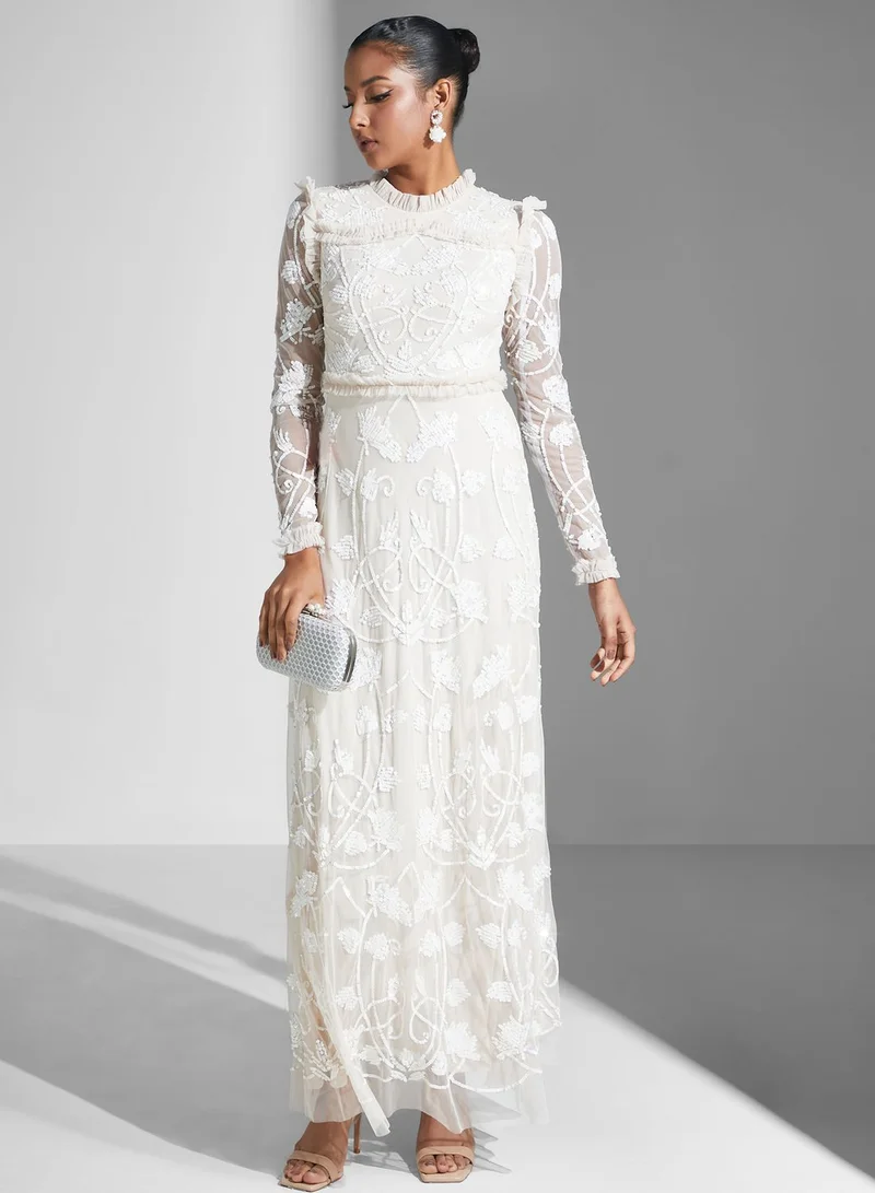 Amelia Rose Floral Embellished Dress