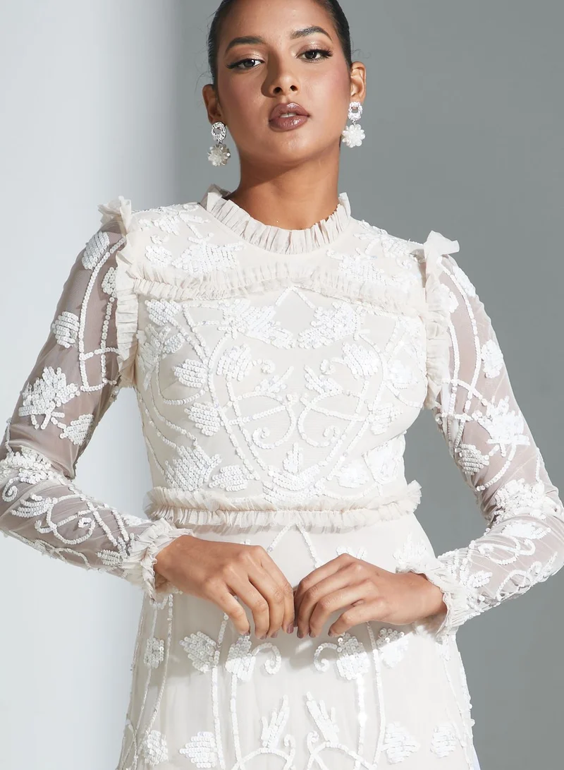 Amelia Rose Floral Embellished Dress