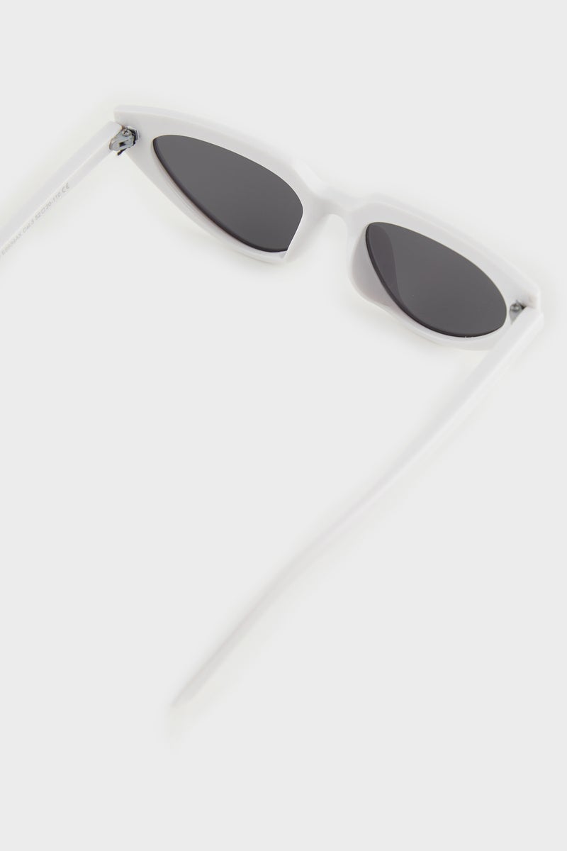 DeFacto White Woman Round Sunglasses Casual - Image 4