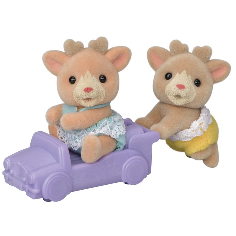 Calico Critters Reindeer Twins, Set of 2 Collectible Doll Figures - Image 1