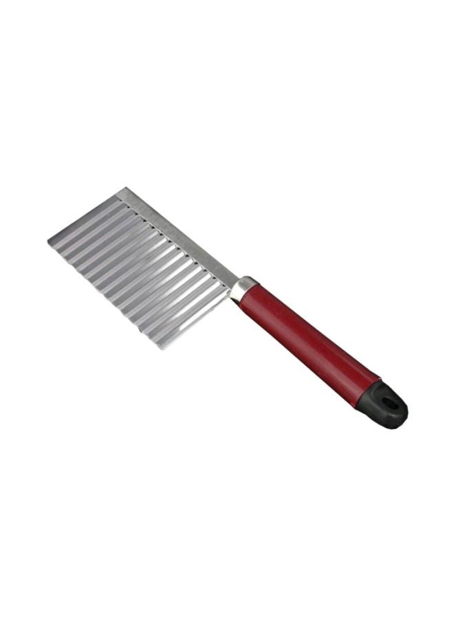 Wavy Bladed Knife Silver/Red/Black 22X6centimeter 