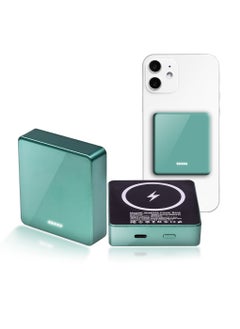 XVersion Magnetic 3-in-1 Power Bank 10000mAh with 15W Wireless Charging, 20W Wired Fast Charging, USB Port, Compact Lightweight Design, Compatible with iPhone 14/13/12 Series, iWatch, AirPods, and Qi Devices  - Image 1