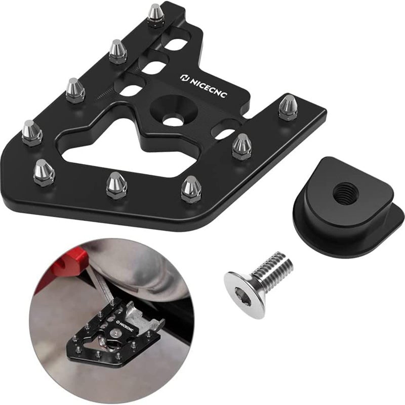 NICECNC Black Foot Brake Pedal Lever Peg Pad Extender Compatible with Yamaha Raptor 700 20132023 2022 2021 2020 2019 2018 700R 20162020 2021 2022 2023 700R SE 20132016 20182021 2022 2023