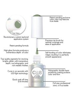 Color Club It About Thyme Nail Gel Earthy Green Color Polish.5 Fl Oz (15 Ml)  - Image 5