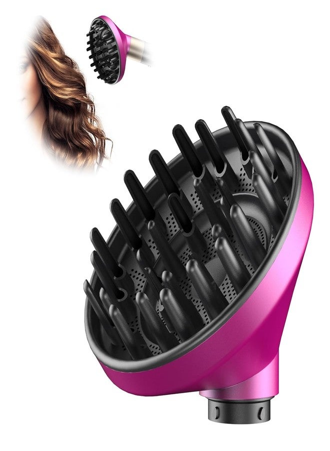 BOSSNUOK ملحق موزع الهواء BOSSNUOK لمجفف الشعر من دايسون، متوافق مع موديلات HS01 وHS05 وHS08، فوهة لتحديد تجعيدات الشعر وتكثيفه، (أحمر بنفسجي) - Image 1