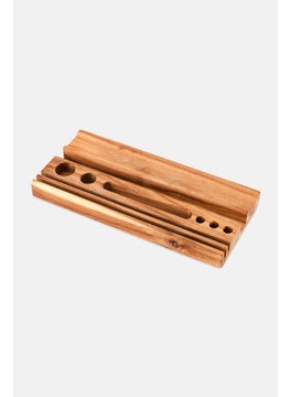 Muy Mucho Wooden Desk Organizer 22 H x 10 L x 2 W cm, Brown  - Image 2